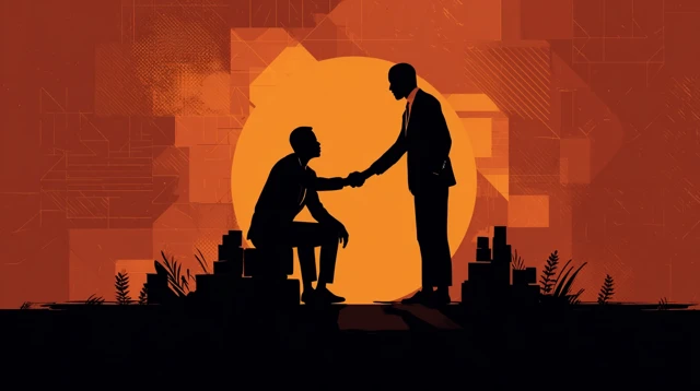 Mentorship and Leadership Vector Art