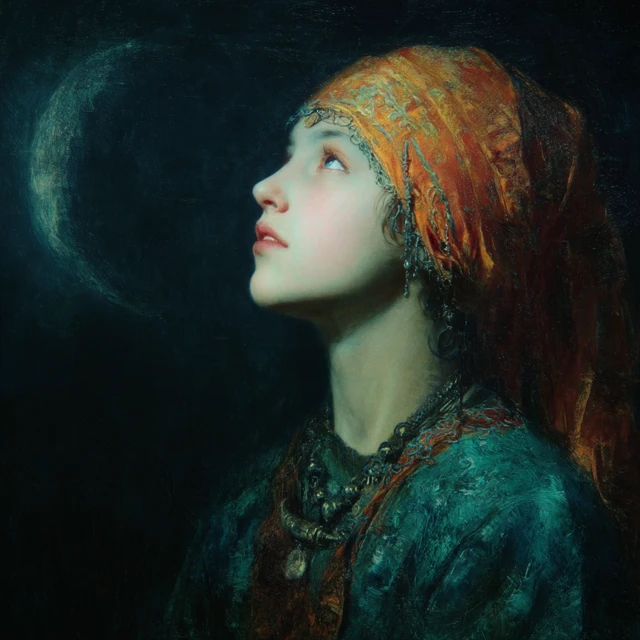 Lunar Shaman Painting Fantasy Art Atmospheric