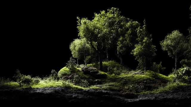 Dark Micro Forest Wallpaper Nature Abstract