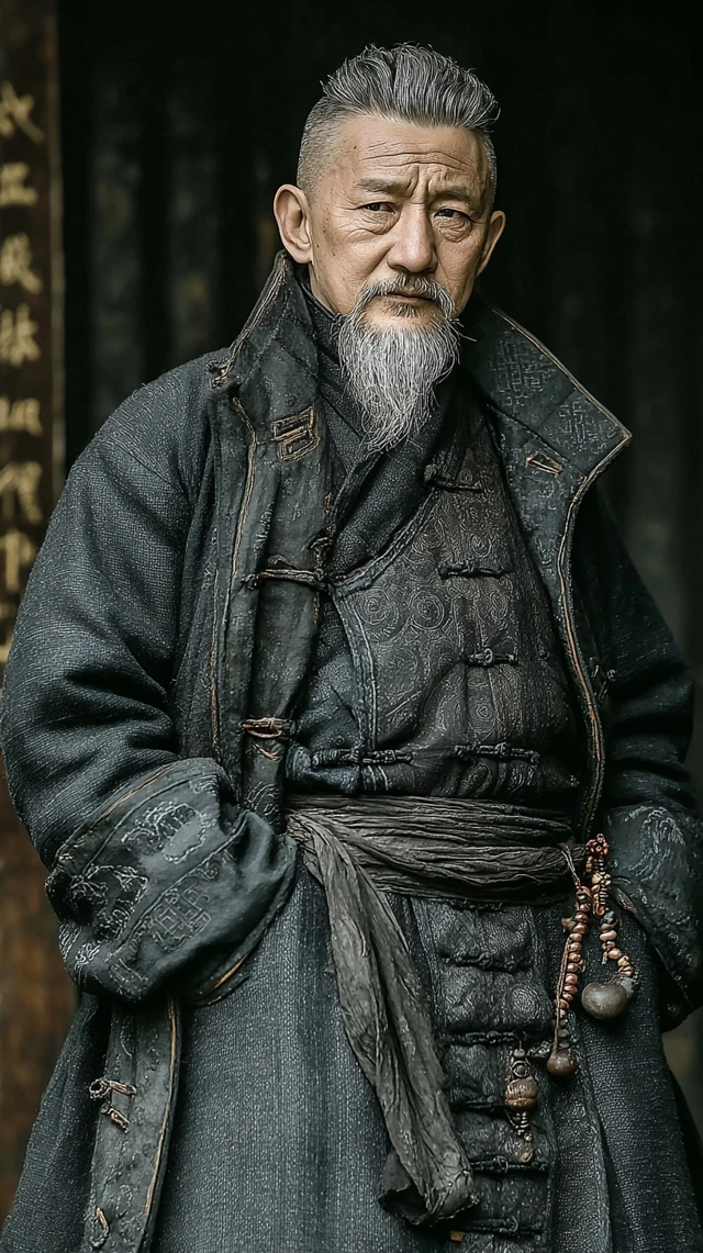Oriental Elder Portrait Regal and Wise