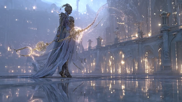 Hermes Inspired Digital Art Mythic Figure