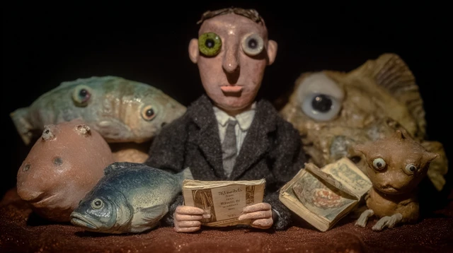 Hyperrealistic Stop Motion Portrait Inspired by Victor Brauner