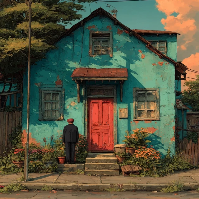 A Good Neighbor Illustration Home and Character