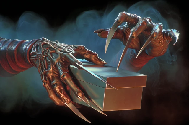 Freddy Kruegers Glove 3D Render Horror
