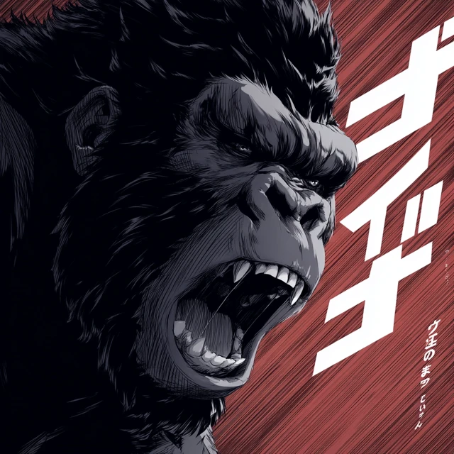 Raging Gorilla Anime Poster