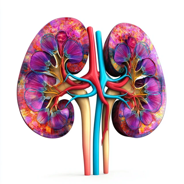 Adrenal Gland Anatomy Illustration Medical Science