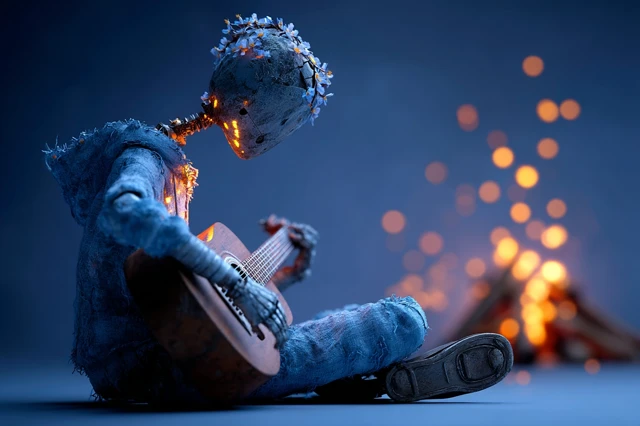 Robot Musician by Campfire