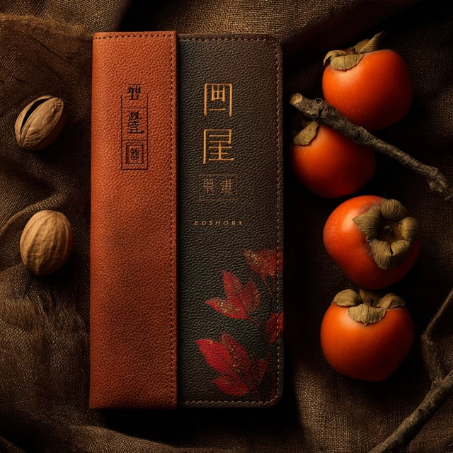 Leather Goods Poster Persimmons and Peanuts