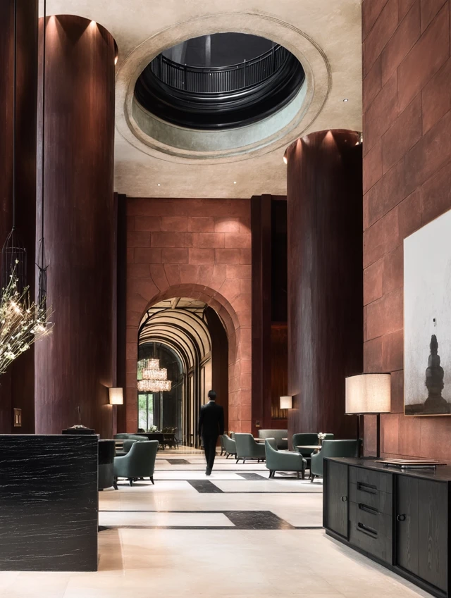 Luxury Hotel Lobby Design by Yabu - Cinematic Interior