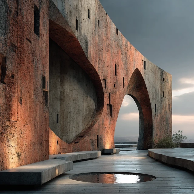 Time Sculpture Urban Landmark Mahabad Architectural Concept