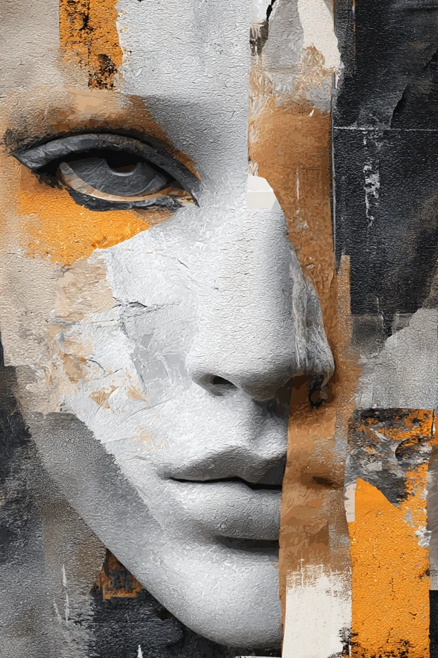 Abstract Portrait in Picasso Style
