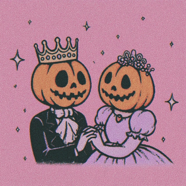 Halloween Jack Skellington and Bride Art