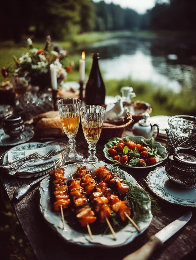 Spring Picnic Invitation Birthday Celebration