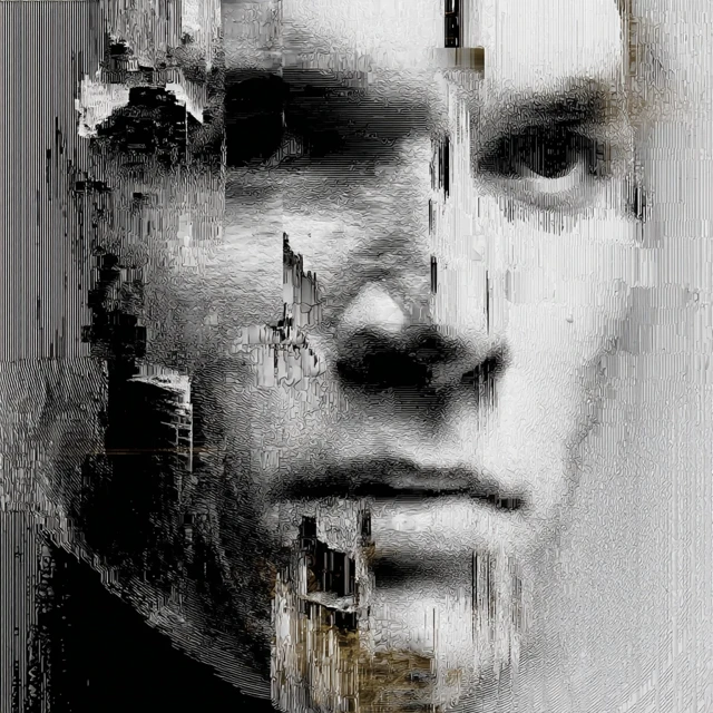 Abstract Face Reconstruction Digital Art