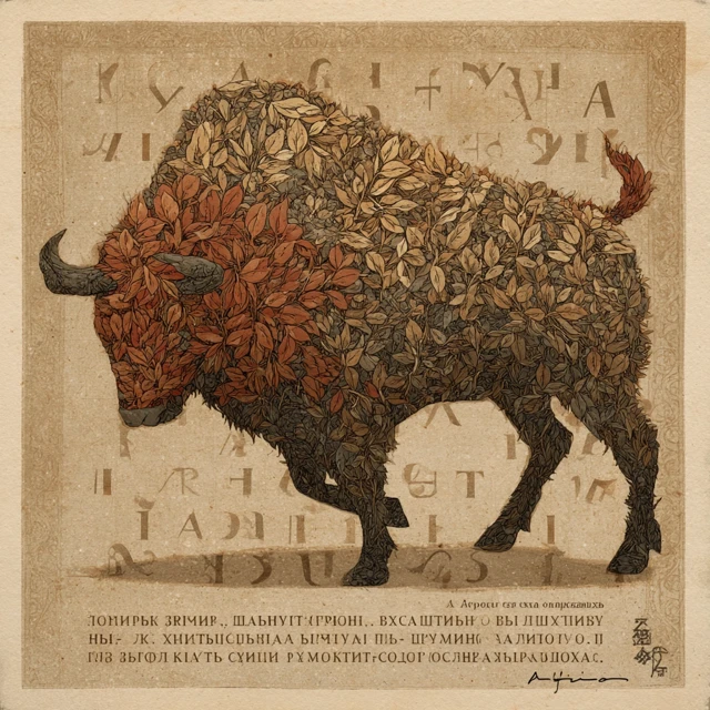 Abkhazian Bull Heart Leaf Art