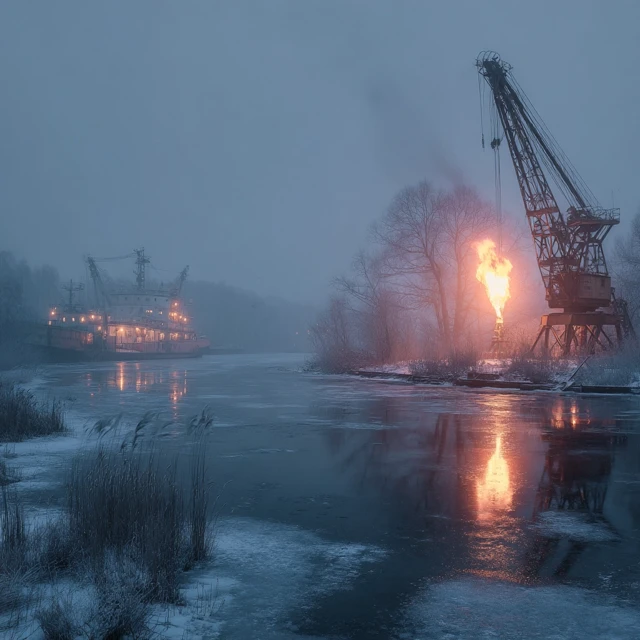 Chernobyl Exclusion Zone Art: Atmospheric Post-Apocalyptic Scene