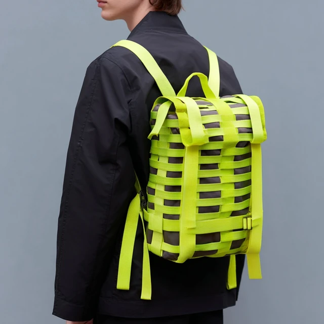 Highlighter Yellow Backpack Designed by Nendo