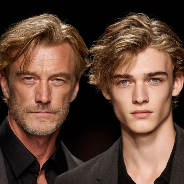 Father and Son Models Handsome Lookalikes