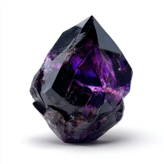 Magical Gemstone Black and Purple Energy