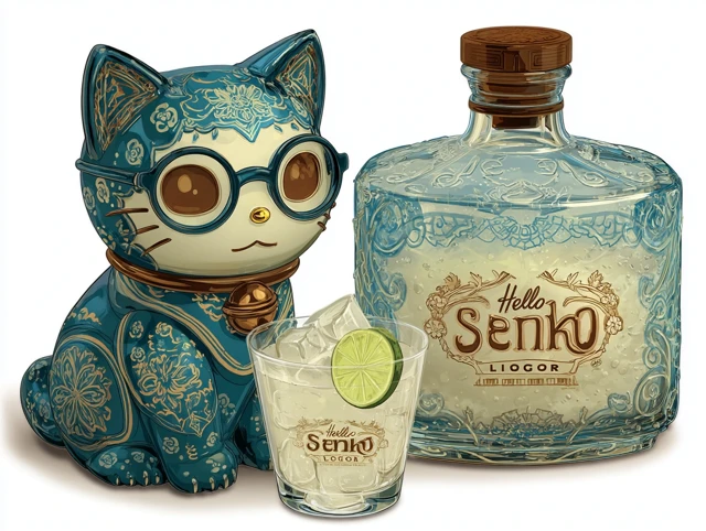 Hello Kitty Liquor Set Sanrio Collectible