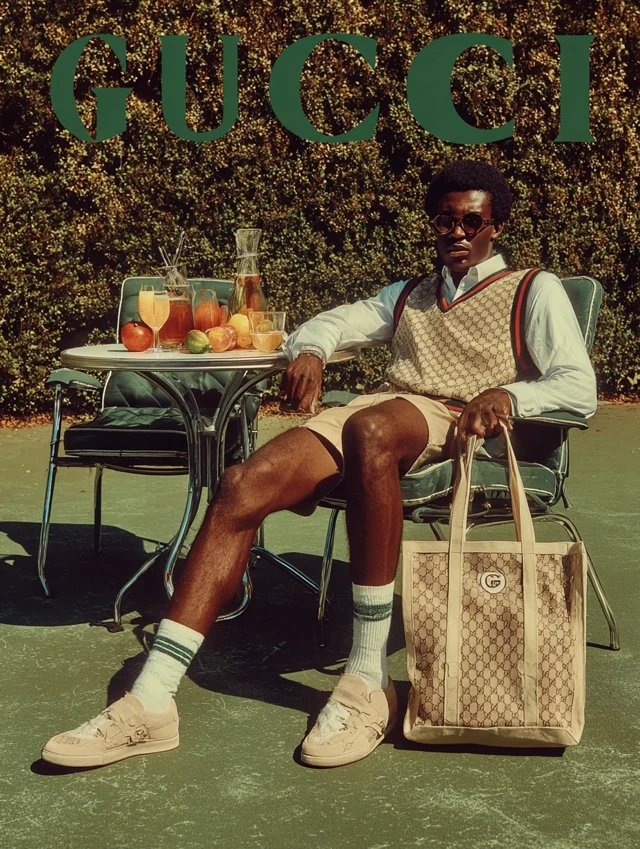 Gucci Campaign 70s Sportswear African American Model