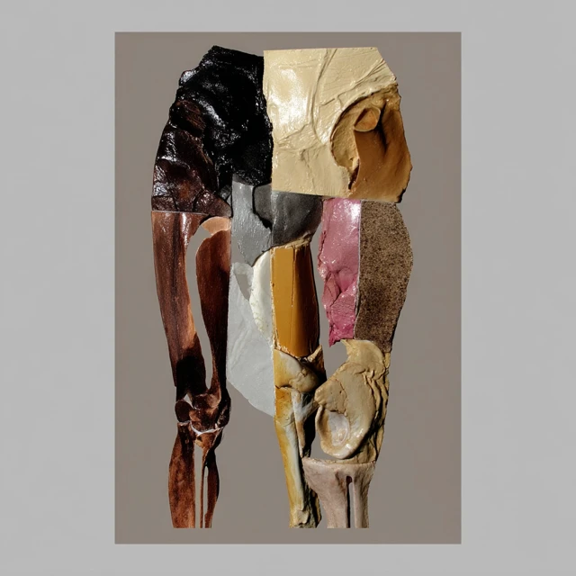Abstract Anatomical Figure of Life Phases