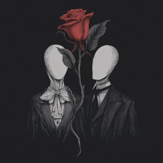 Surreal Rose Design Concept Dali Inspired Illustration