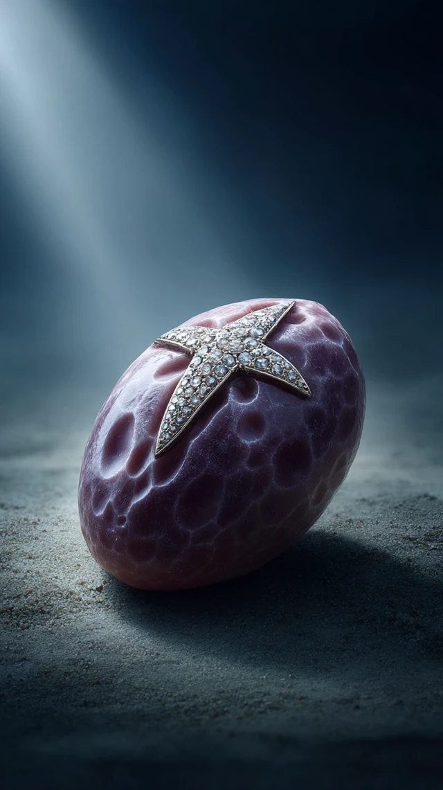 Alien Material on Dark Background