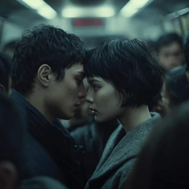 Subway Romance CloseUp Future Scene