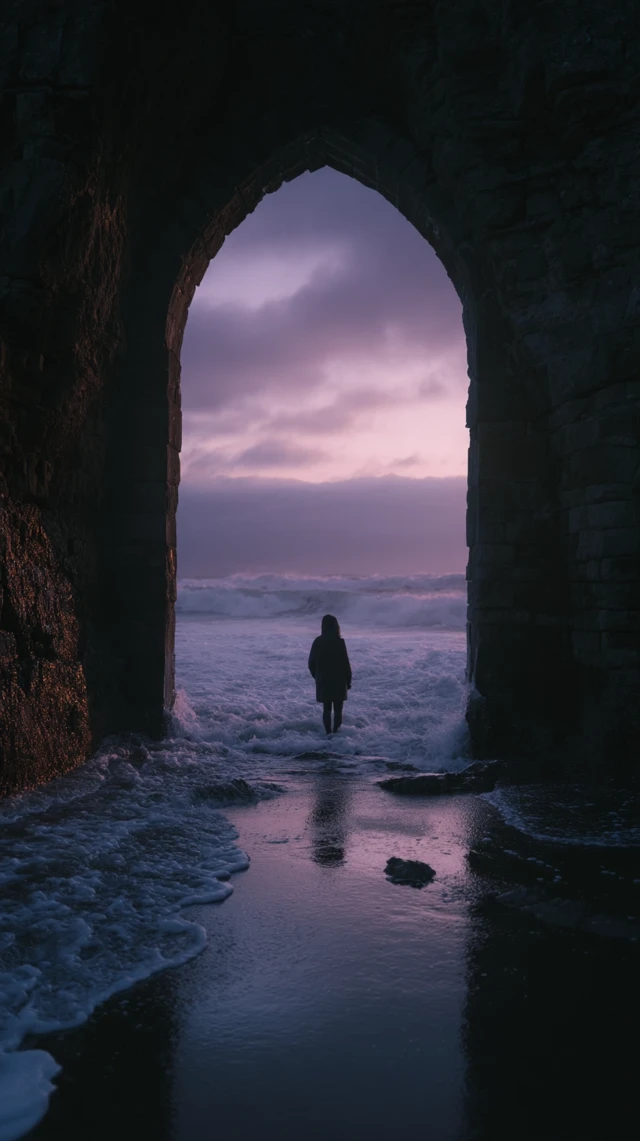 Coastal Dusk Silhouette Dramatic Photography