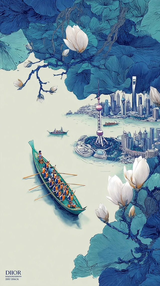 Dragon Boat Festival Art Shanghai Illustration