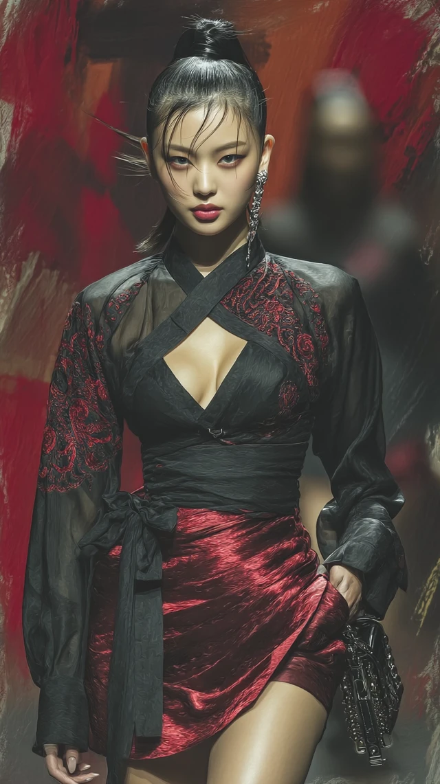K-Pop Idol in Hanbok on Runway: Fashion Forward