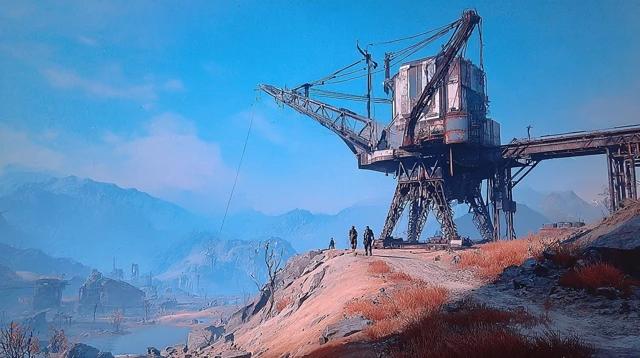 Mining Post 2599 Future Illustration Art