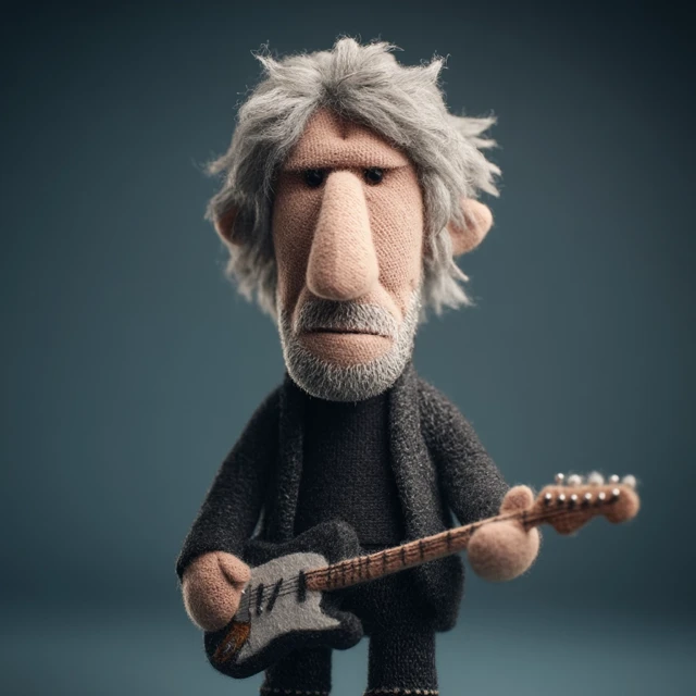 Roger Waters Plush Toy with Guitar