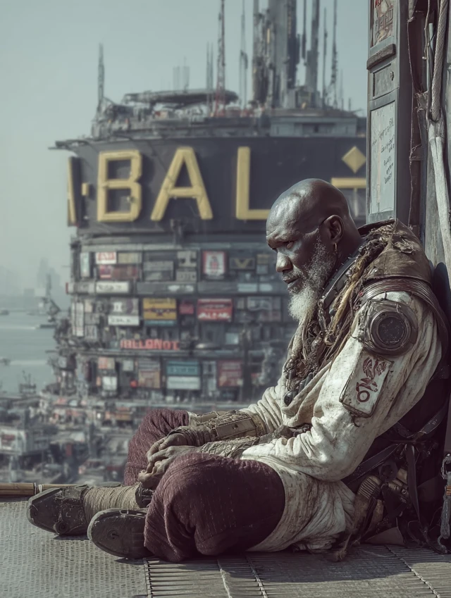 Futuristic Portrait: Sci-Fi Character in Detail