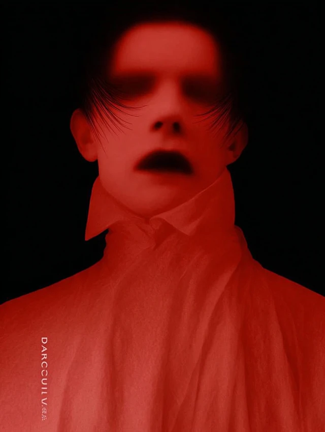 Dracula Minimalist Horror Poster 1980s
