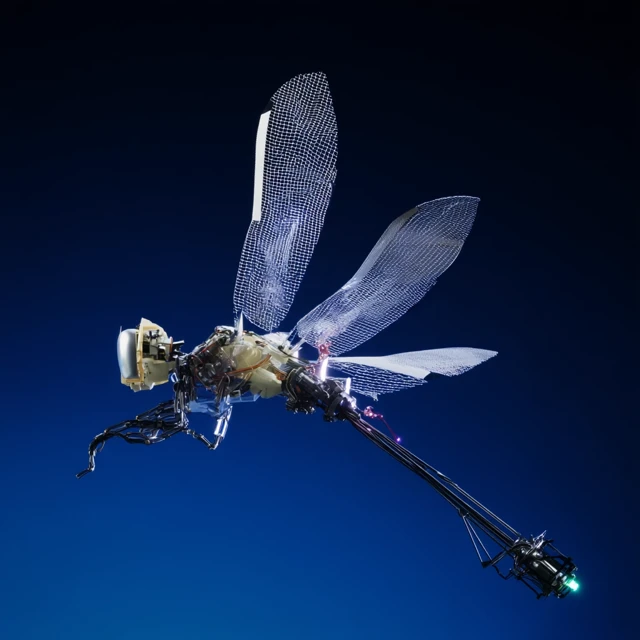 Robotic Dragonfly Drone 3D Render