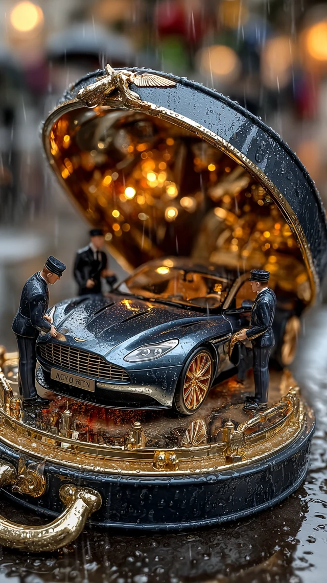 Aston Martin Smart Key Diorama Miniature Luxurious