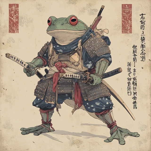 Samurai Frog Yokai Protector vs Abraxis