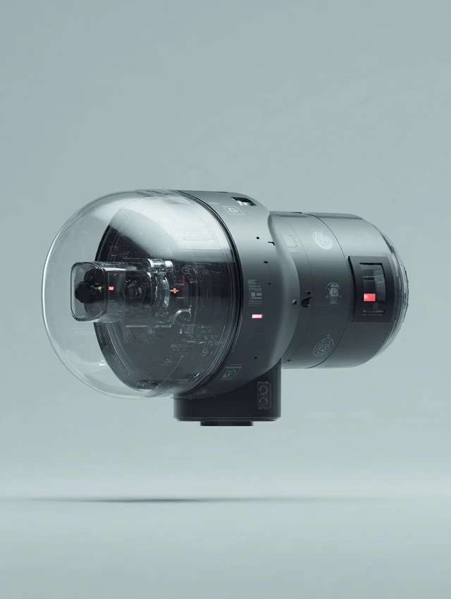 Cyberpunk Dyson Tornado Catcher Device Futuristic Design