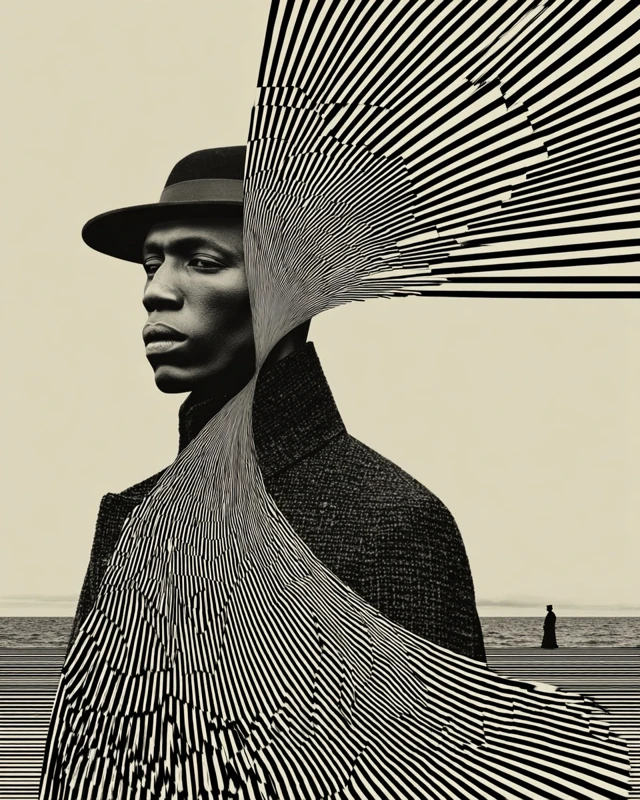 Original Signal Cloaked in Form Artistic Portrait