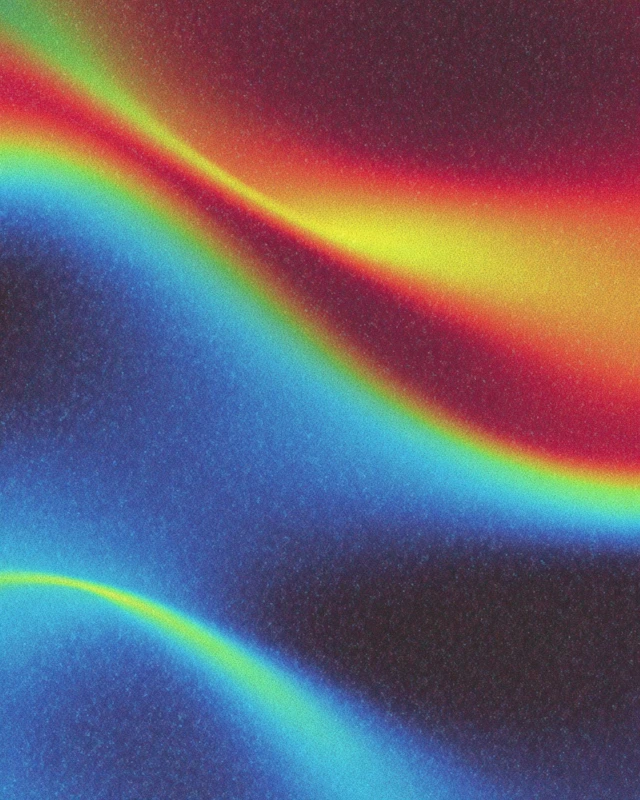 Orange Neon Wave Art