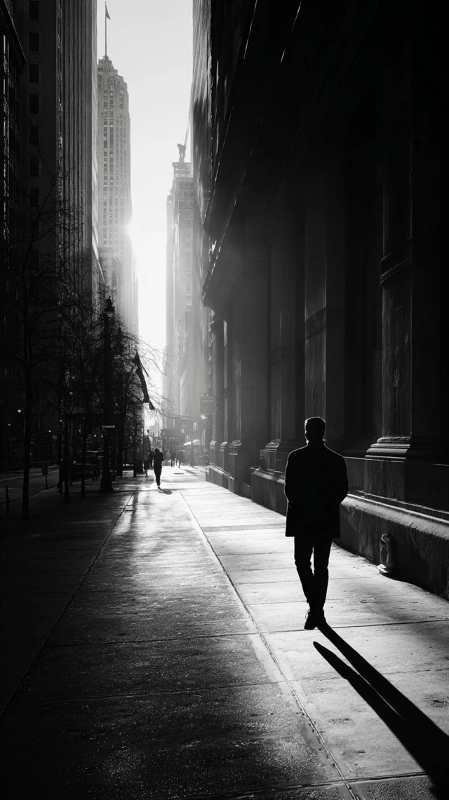 Urban Monochromatic Silhouette Photography