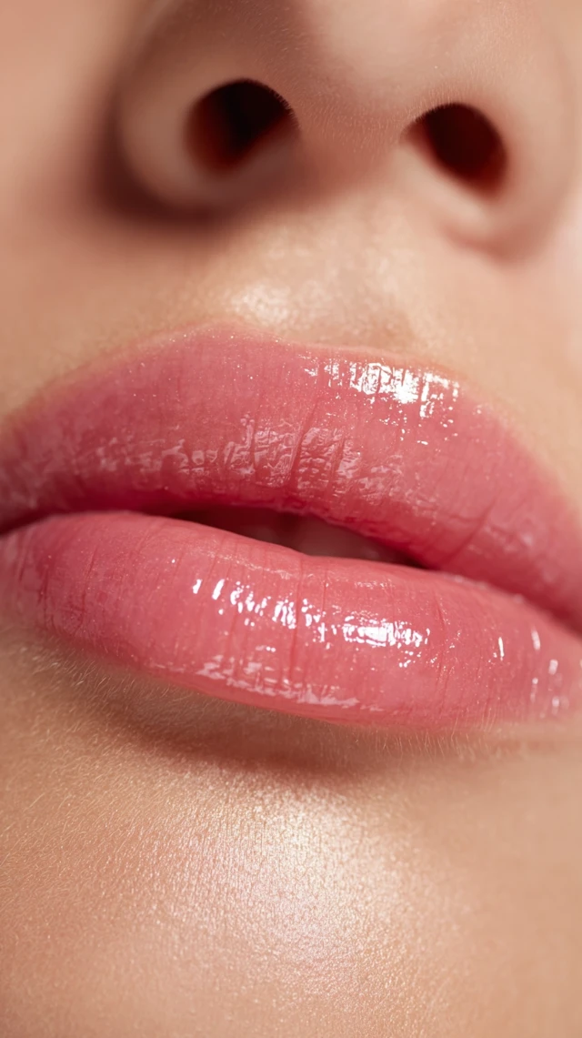 Lip Filler Close Up Plump Glossy Finish Beauty Advertisement