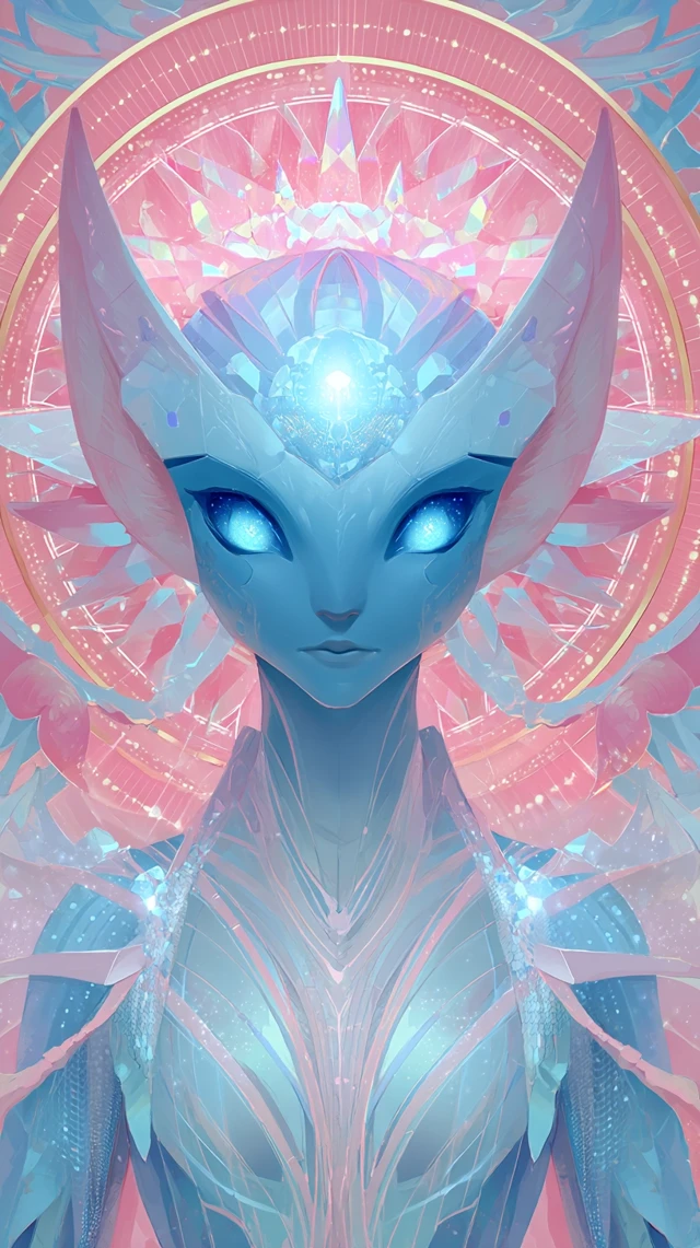 Alien Goddess Digital Painting Art