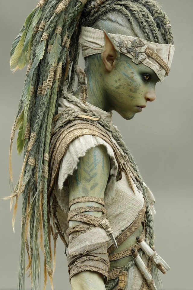 Final Fantasy Plantwoman Character Concept Art