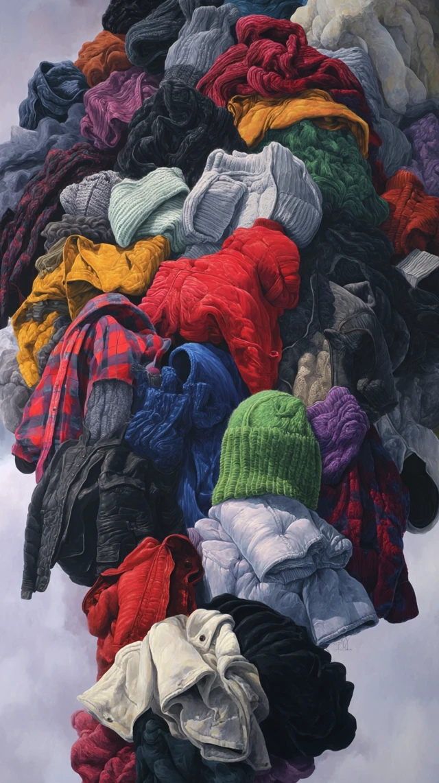 Abstract Clothing Cluster 3D Render