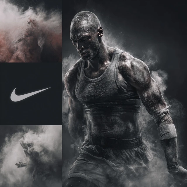 Athletic Brand Advertisement Realistic Runner