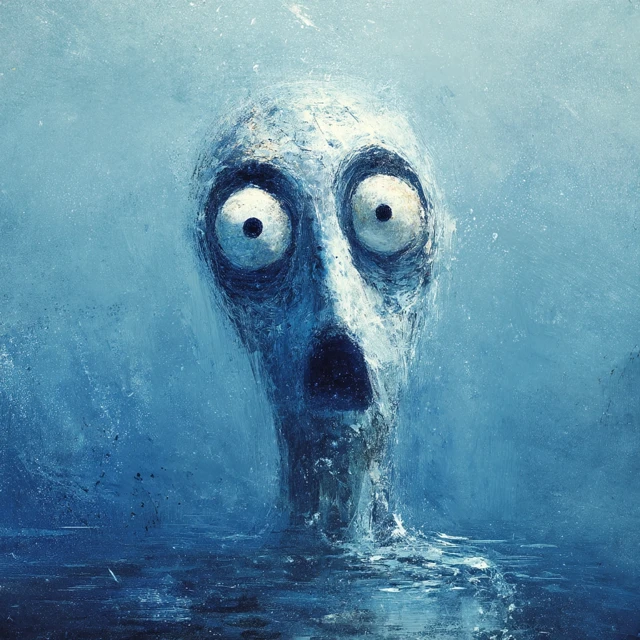 Frozen Googly Eyed Ghost Nightmares of the Ocean