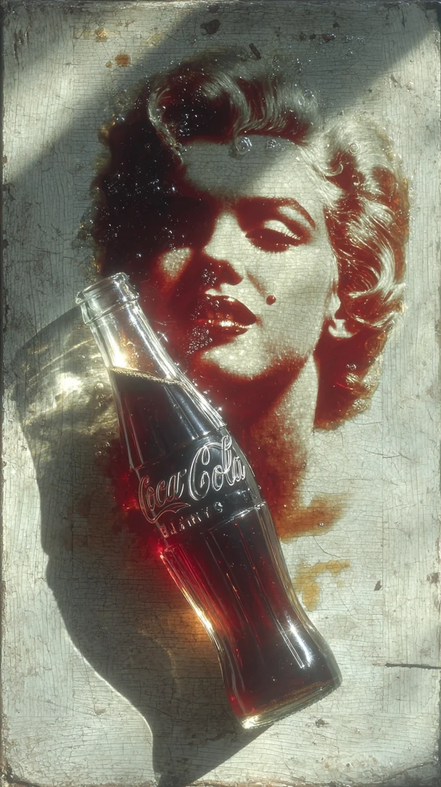 Marilyn Monroe Coca Cola Art Portrait